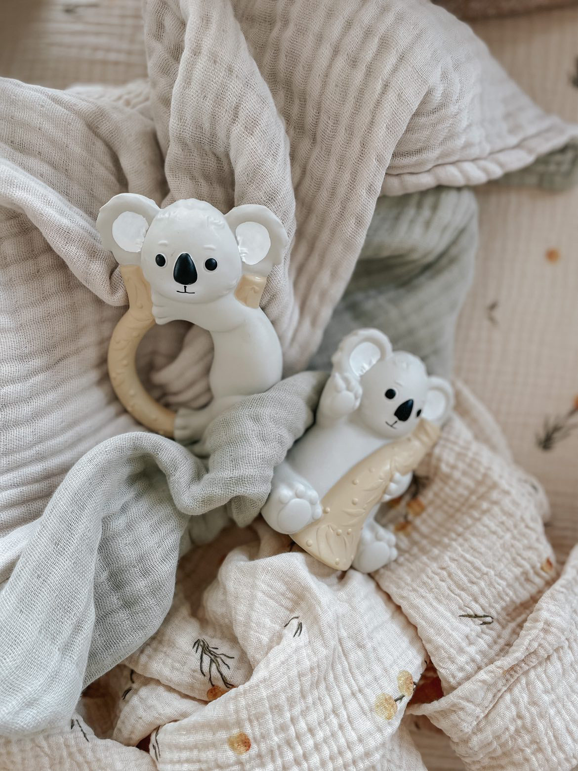 Australian Koala natural rubber teethers and bath toys Winnie Parkes